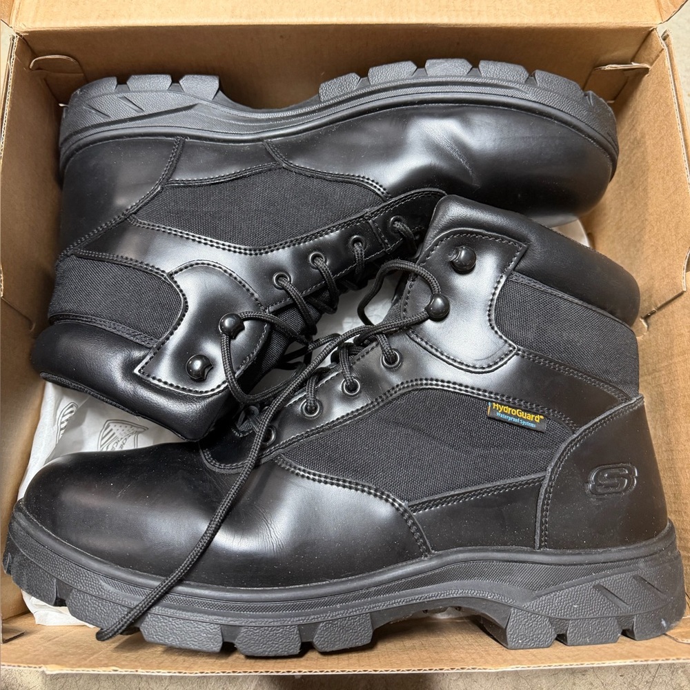 Skechers Waterproof Work Relaxed Fit Wascana Benen WP Tactical Boot Size 14 - Picture 9 of 9